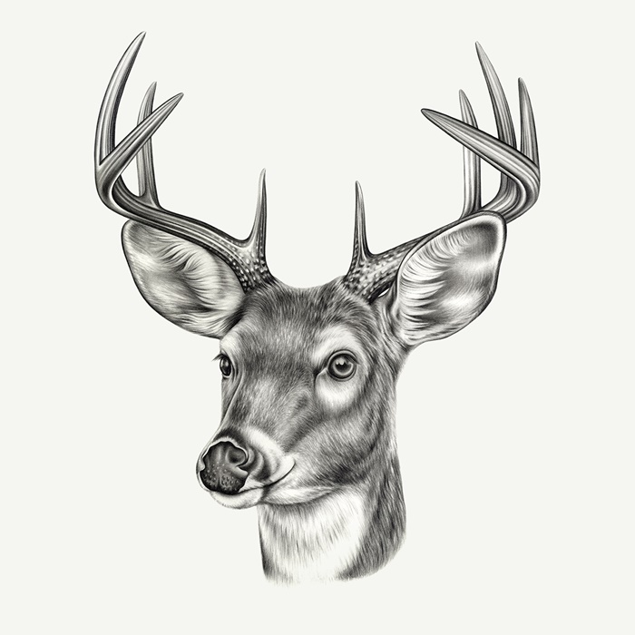 It's all in the black and white for Deer