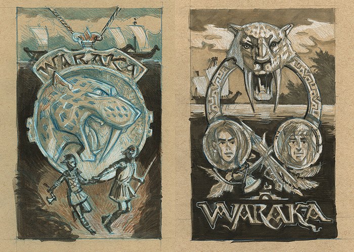 Book cover illustration of "Waraka" by Lev Kaplan