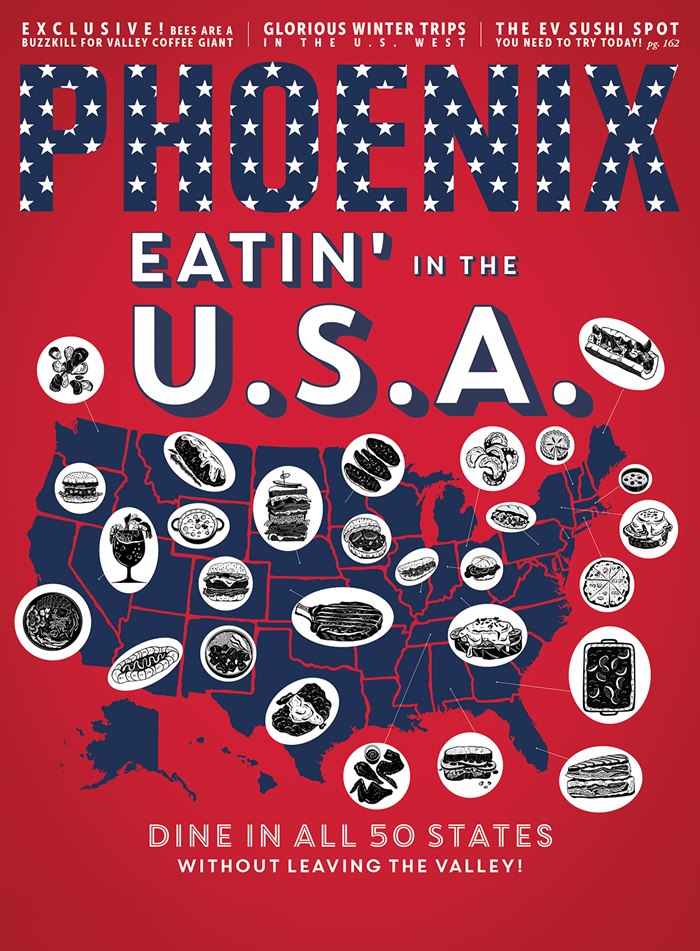 January's Phoenix Magazine cover design