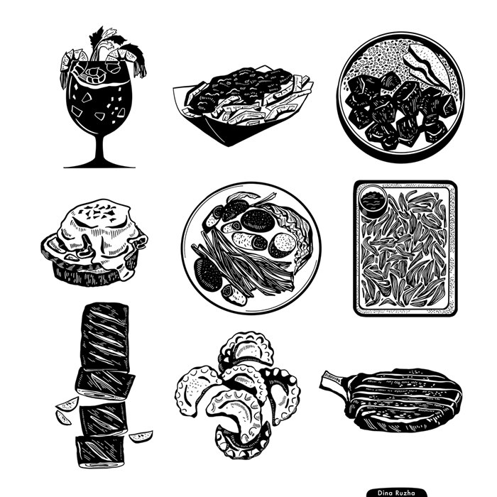 Food-related editorial illustration for Phoenix Magazine