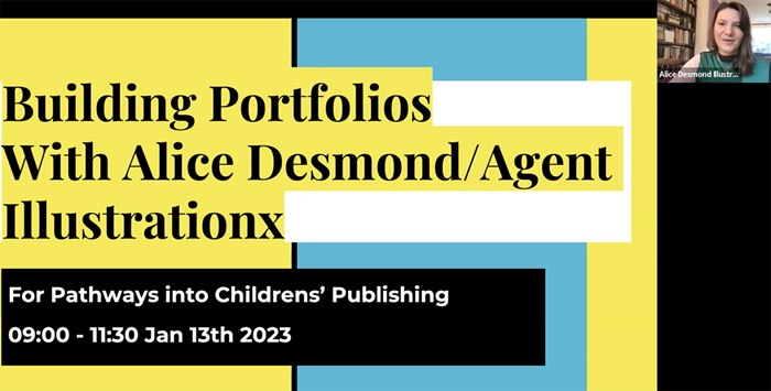 Pathways to Children's Publishing Agent Ambassador Alice Desmond discusses portfolios