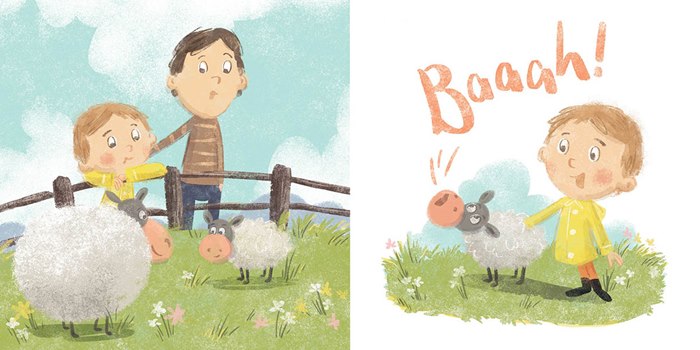 Illustration from a book aimed for kids learning English