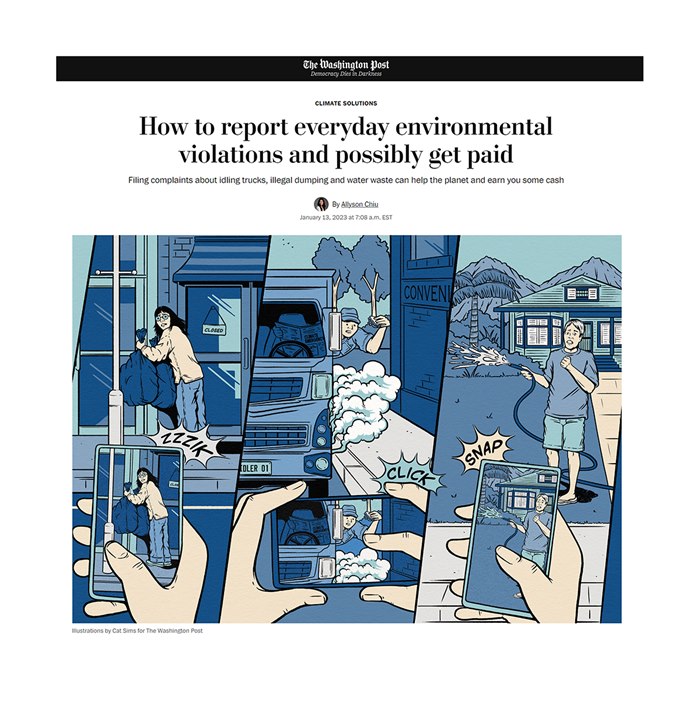 A piece about environmental violations