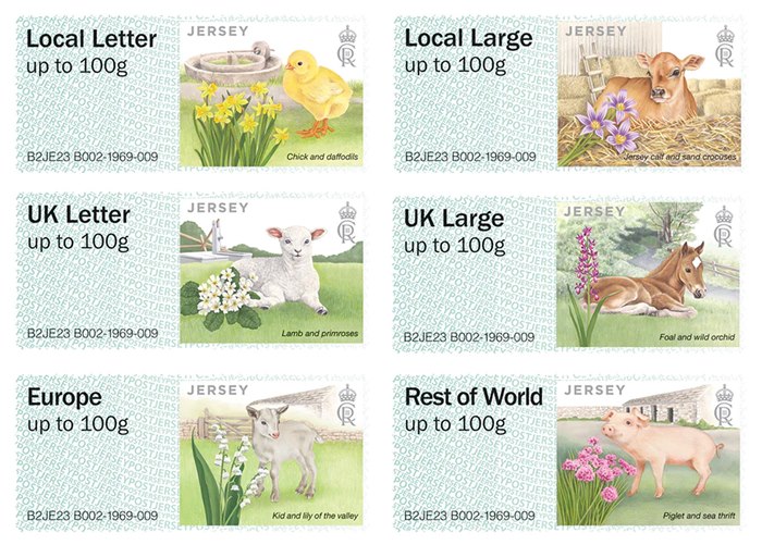 Jersey Post's farm-inspired stamps are designed by Sabrina Luoni
