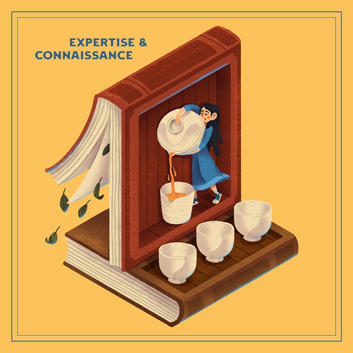 Conceptual illustration on Les Jardins de Gaïa tea value