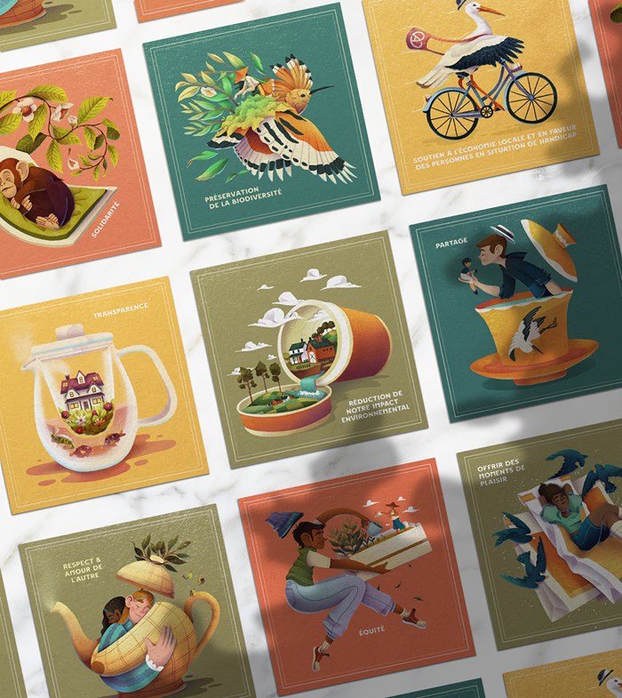 Postcards for Les Jardins de Gaïa by Luiza Laffitte