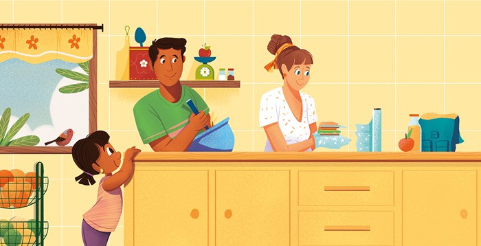 Illustration about Plastic and the planet for kids