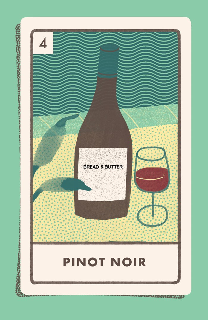 Pinot Noir illustration for Bread & Butter