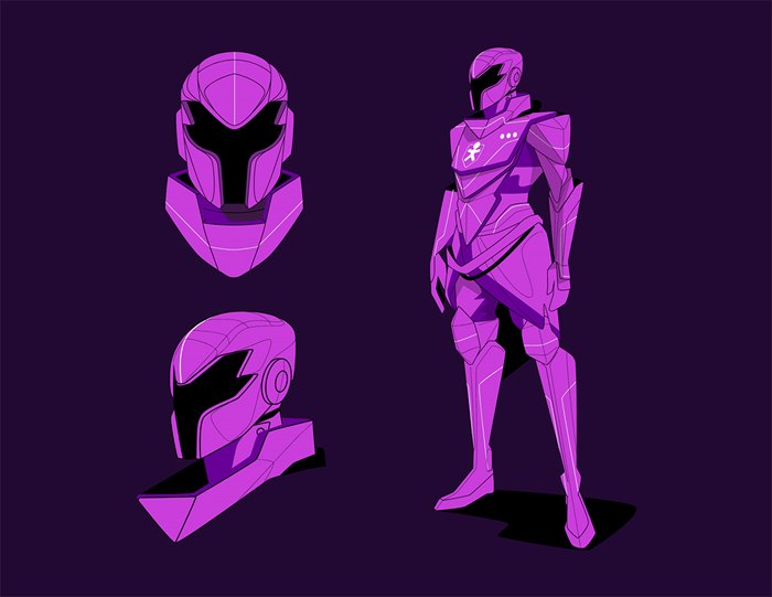 Character design for Vivo's digital security