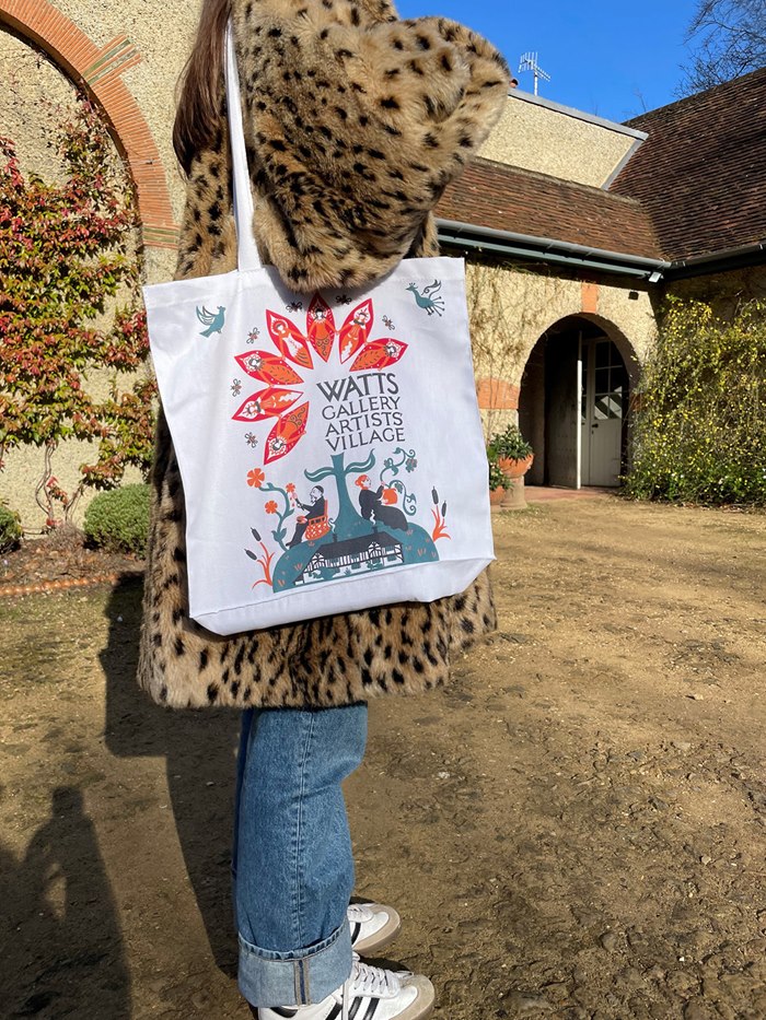 Illustration of Watts' Tote Bag