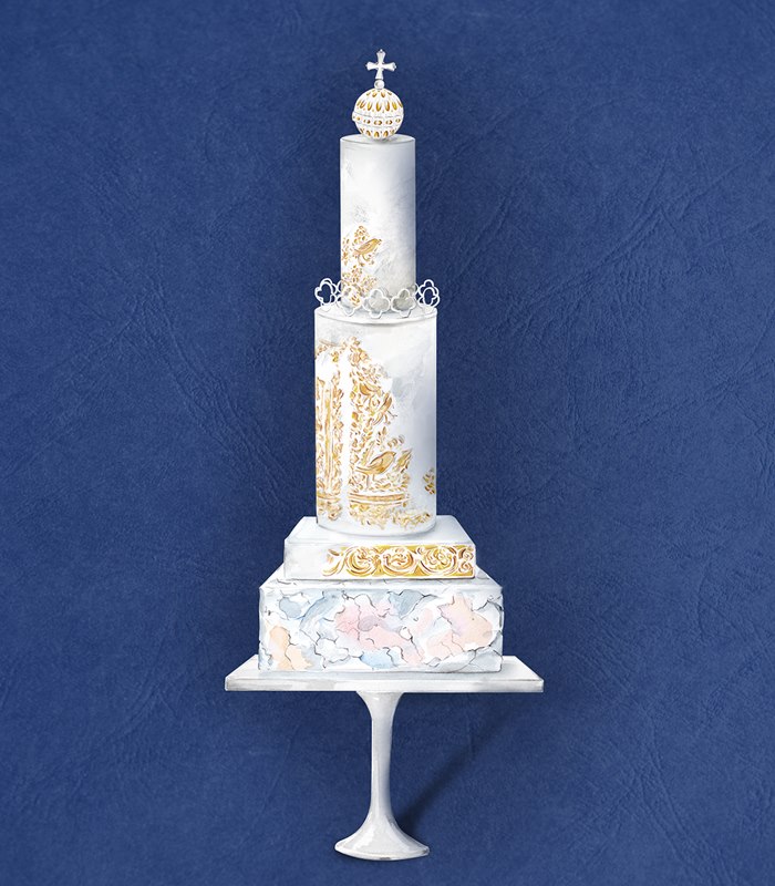 Enya Todd illustrates the Coronation Cake