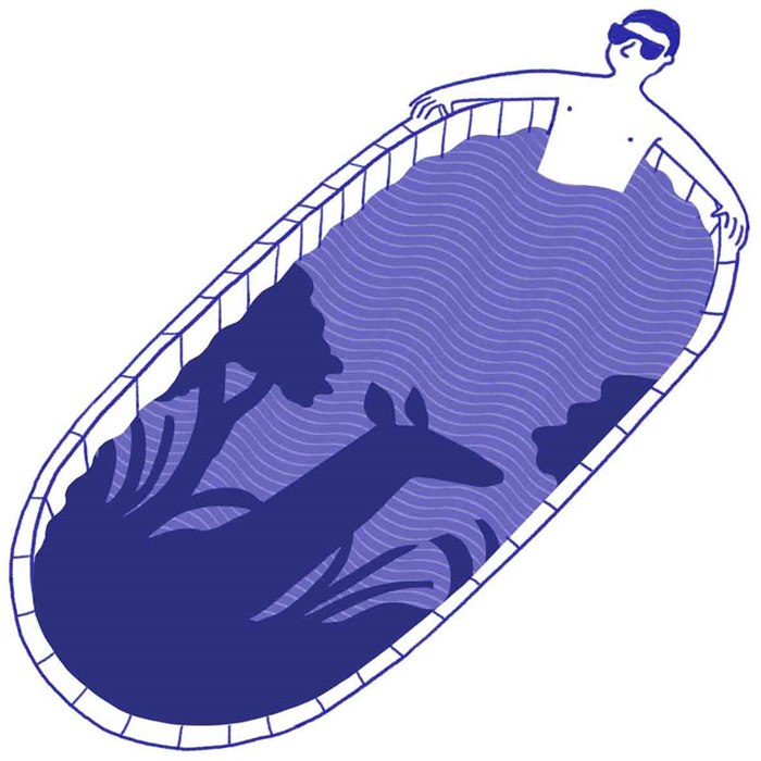 Monochromatic and minimalistic spot illustration