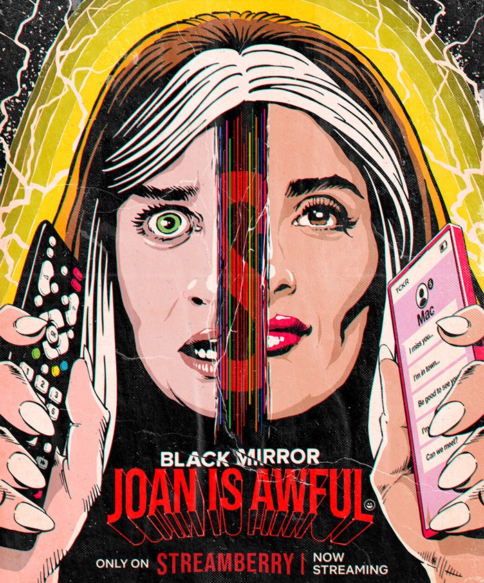 Netflix's Black Mirror: Joan Is Awful poster design