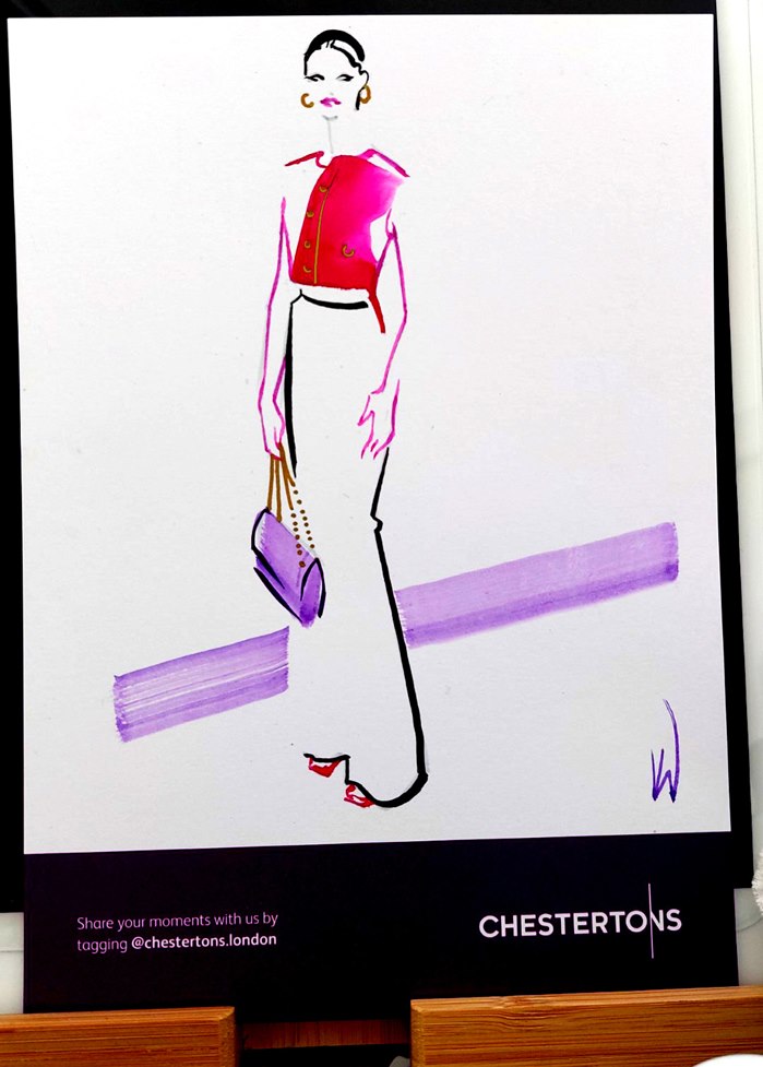 Live event drawing at 'Chesterton Polo in the Park' event