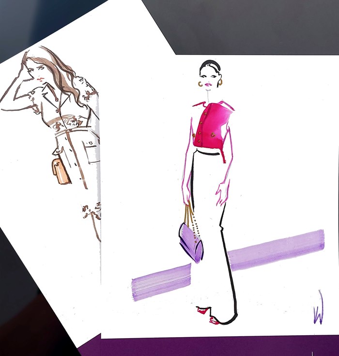 Sketches of the honored visitors