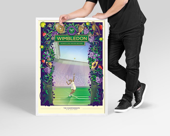 Promotional poster of Wimbledon Championships 2023