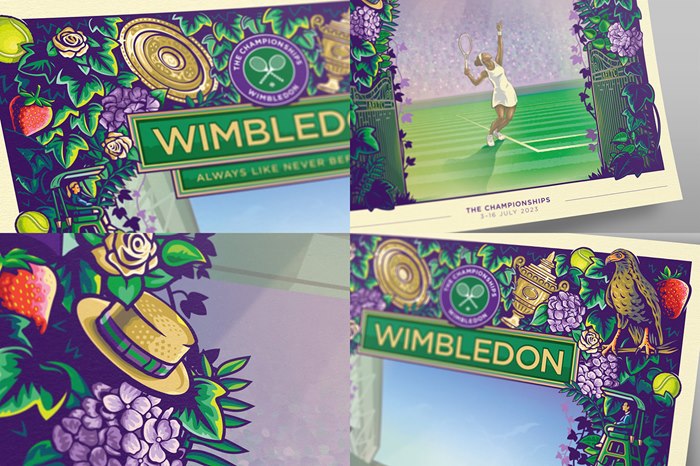 Wimbledon Event Poster On display around the court