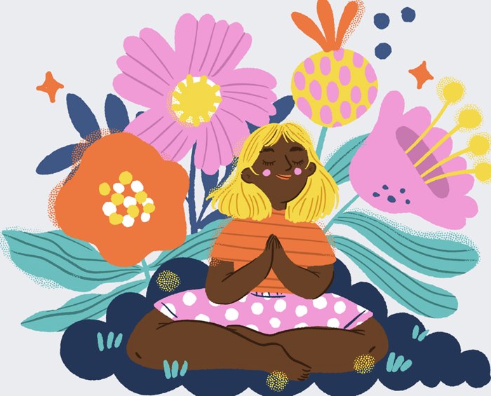 Canva yoga posture character design
