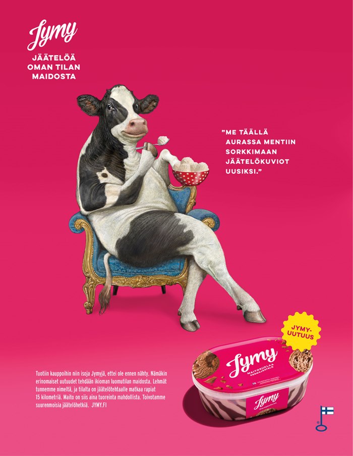 Finland's Jymy Ice Cream brand promotion