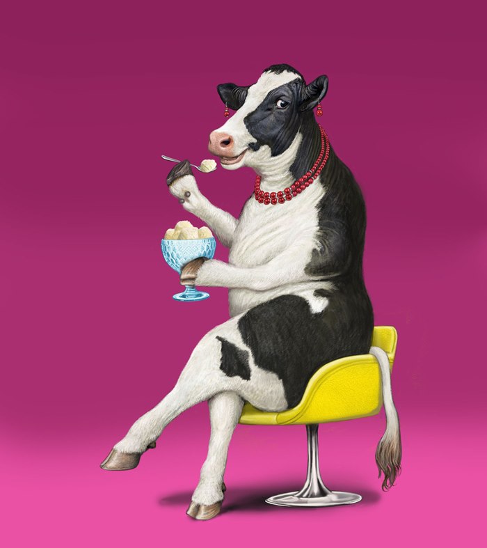 Advertising illustration of Jymy ice cream