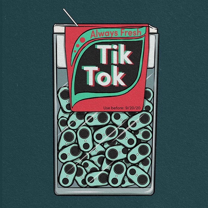 Concept drawing of Tik Tok user Min