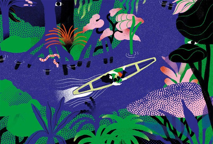 Beautiful nature illustration by Gina Rosas Moncada