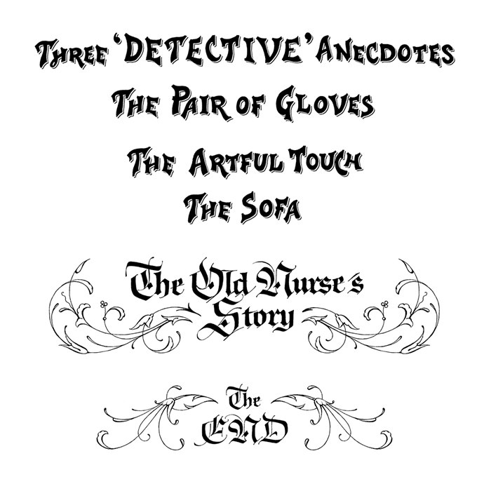 Typography of "The Old Nurse's Story"