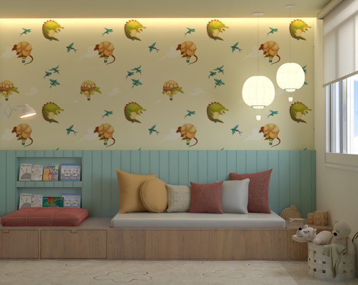 Luiza Laffitte's wallpaper features a magical sky of animals