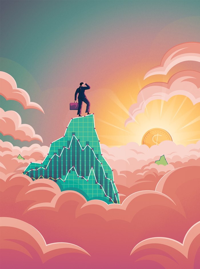 Jacob Stead's Finance Asia cover depicts an optimistic Asian market future