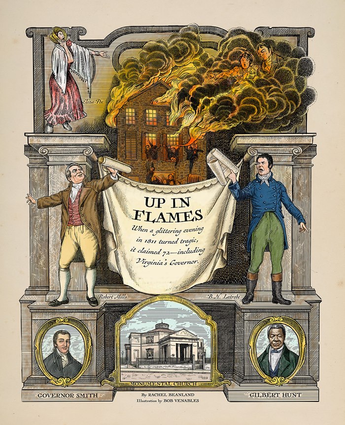A report on the theatre fire in Richmond for Virginia Living Magazine