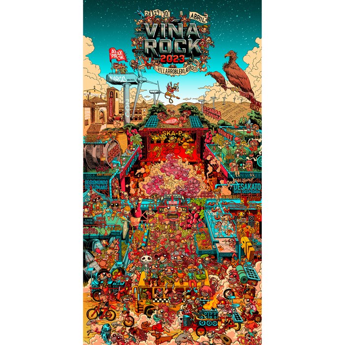 Poster design for Vina Rock 2023 festival