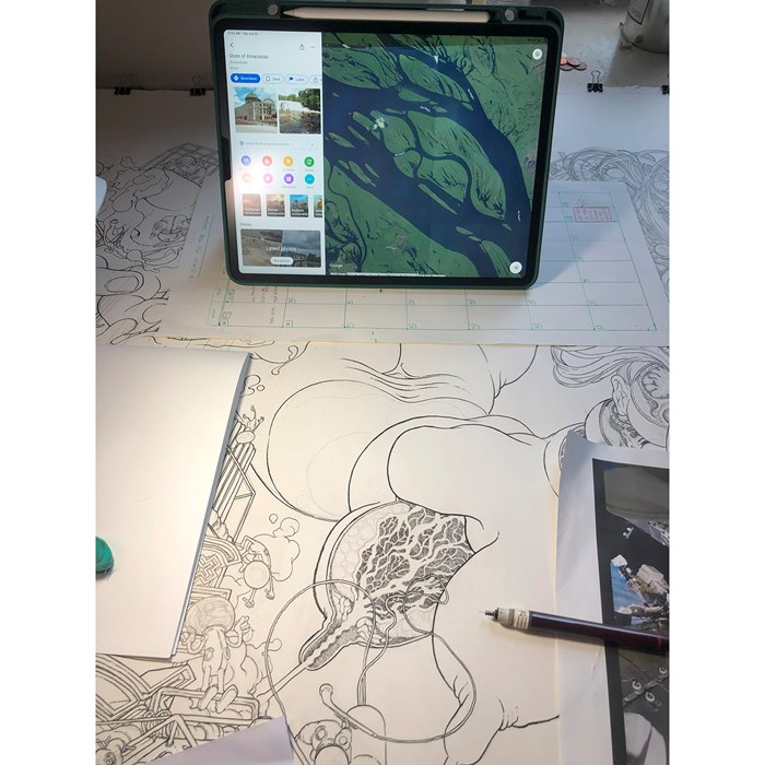 Carles Garcia O'Dowd's workplace illustration