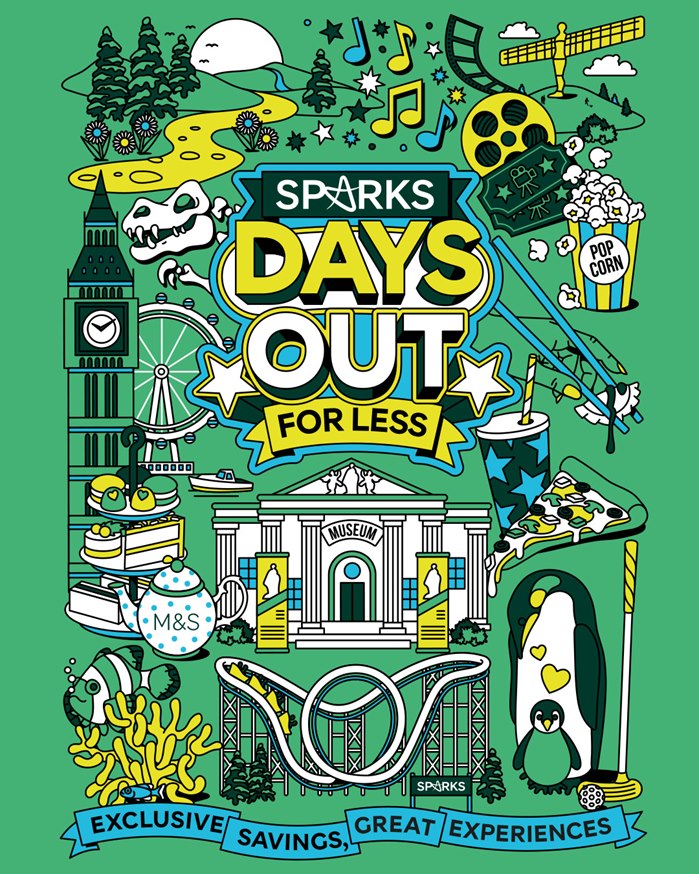 M&S's 'Sparks Days Out' loyalty programme poster