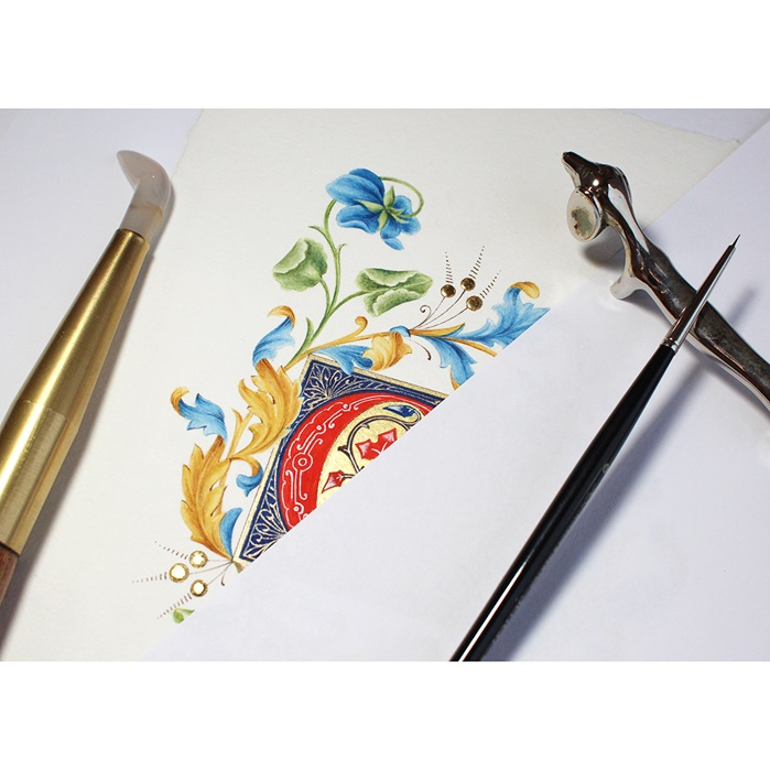 Depiction of Molodechno's painting brushes