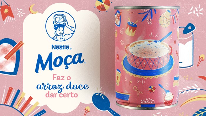Barbara Tamilin's Nestlé Moça package illustrations