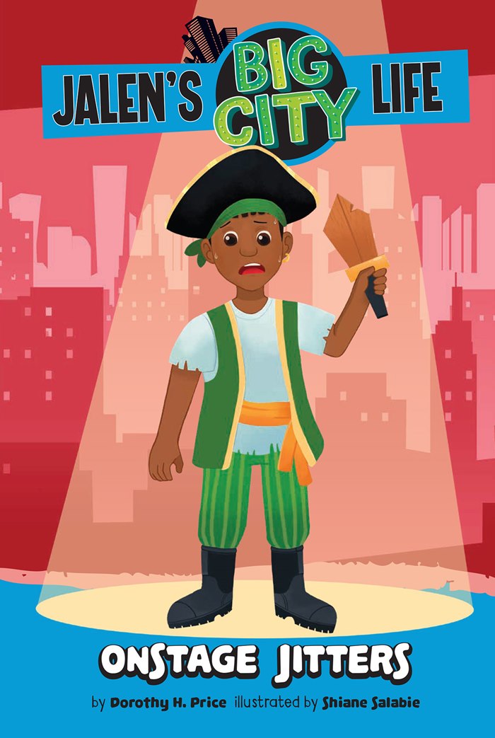 Children's book design of Jalen's Big City Life: Onstage Jittlers