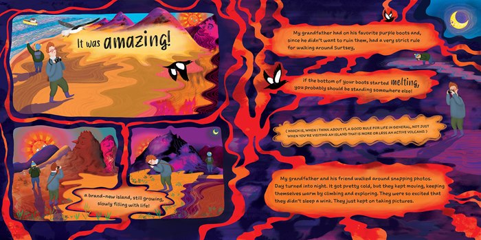 Book illustration about a true story from Iceland