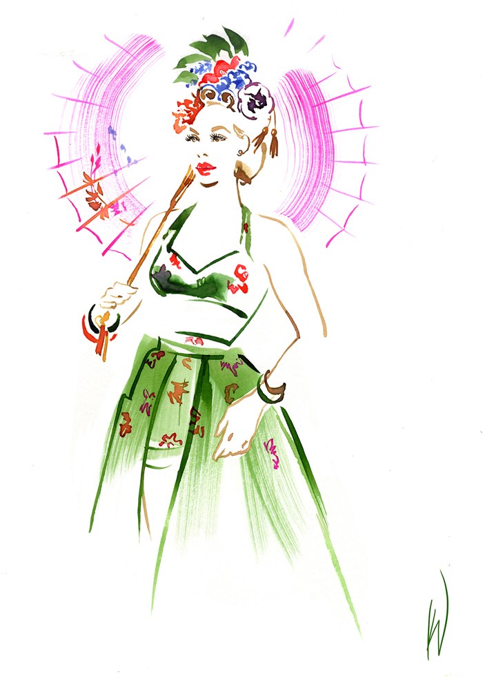 Live sketch by Katharine Asher