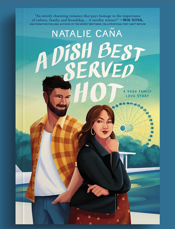 Cover design for "A Dish Best Served Hot" novel