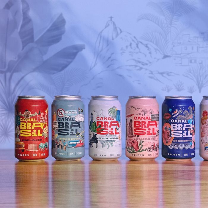 Débora Islas on her illustrations for Canal Brasil’s 25th Anniversary beer cans.