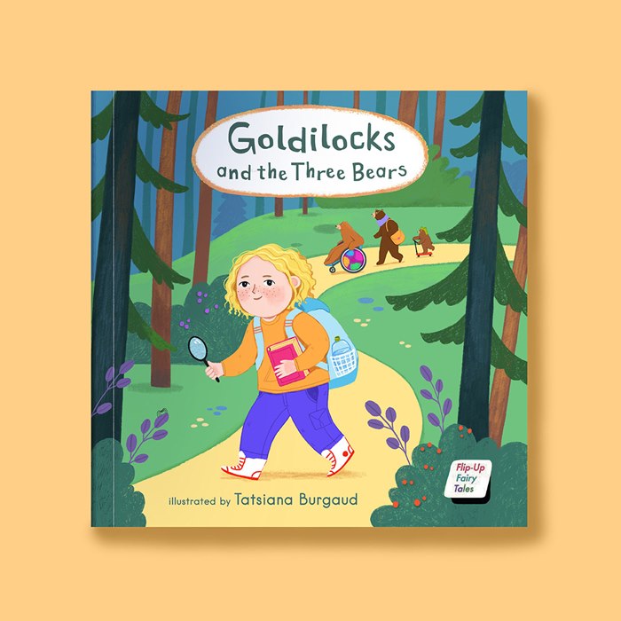 Goldilocks and the Three Bears' book jacket design