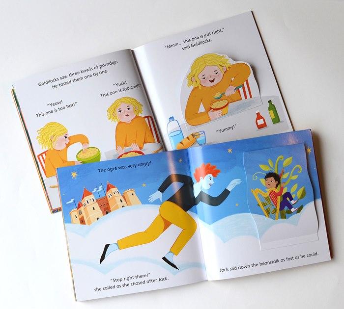 Tatsiana playfully depicts two timeless tales in art