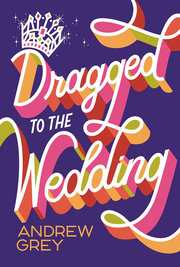 Dragged to the Wedding typography illustration