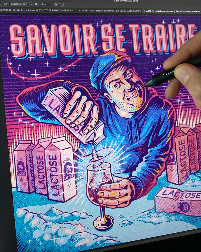 An outstanding beer label for Avant-Garde Artisans Brasseurs
