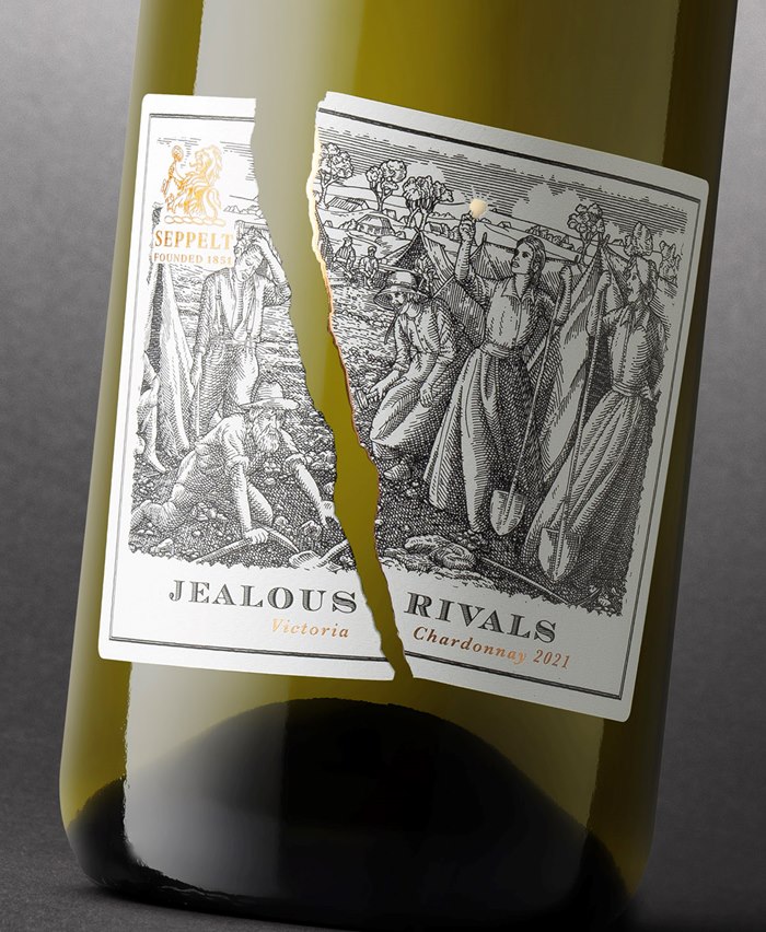 Packaging artwork of Seppelt's Jealous Rivals