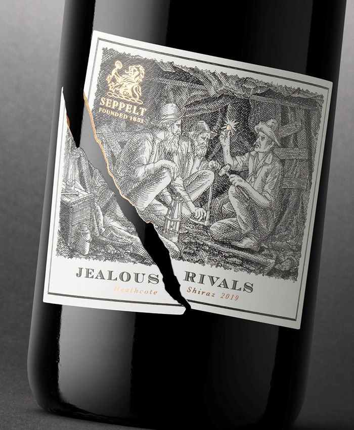 Seppelt's Jealous Rivals label design