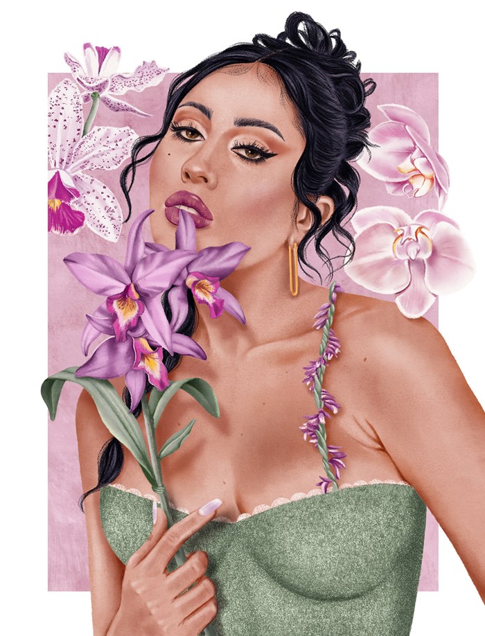 Kali Uchis' lifelike portrait masterpiece