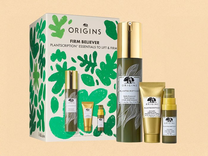 Artwork for the spring packaging of Origins
