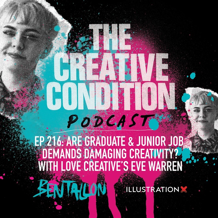 Ep 216: As demandas de empregos para graduados e juniores estão prejudicando a criatividade? Com Eve Warren da LOVE Creative