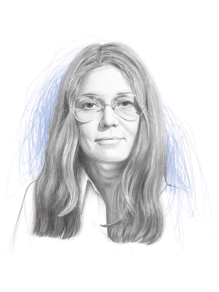 Gloria Steinem portrait by Dena Cooper